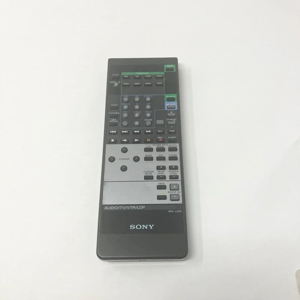 SONY RM-U221 Audio/TV/VTR/LDP Remote Control OEM Tested